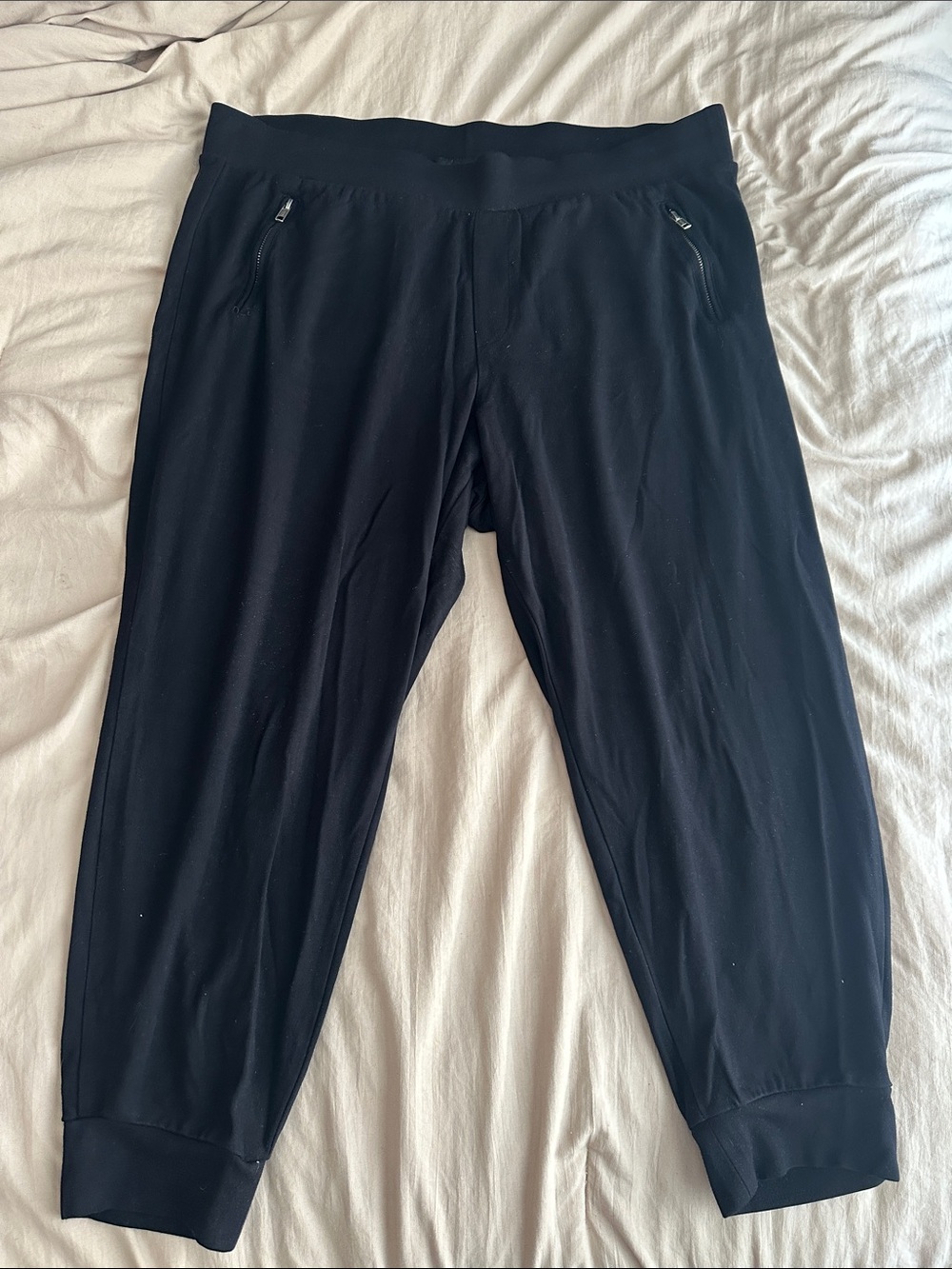 torrid Black Zip-Pocket Jogger Pants